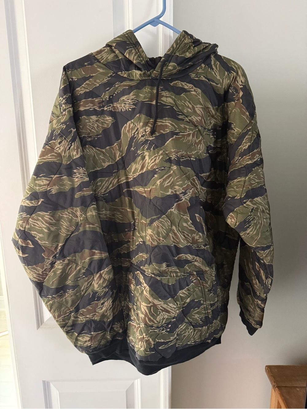 Perseverance Survival Woobie Tiger Striped Camo Hooded Pullover Jacket